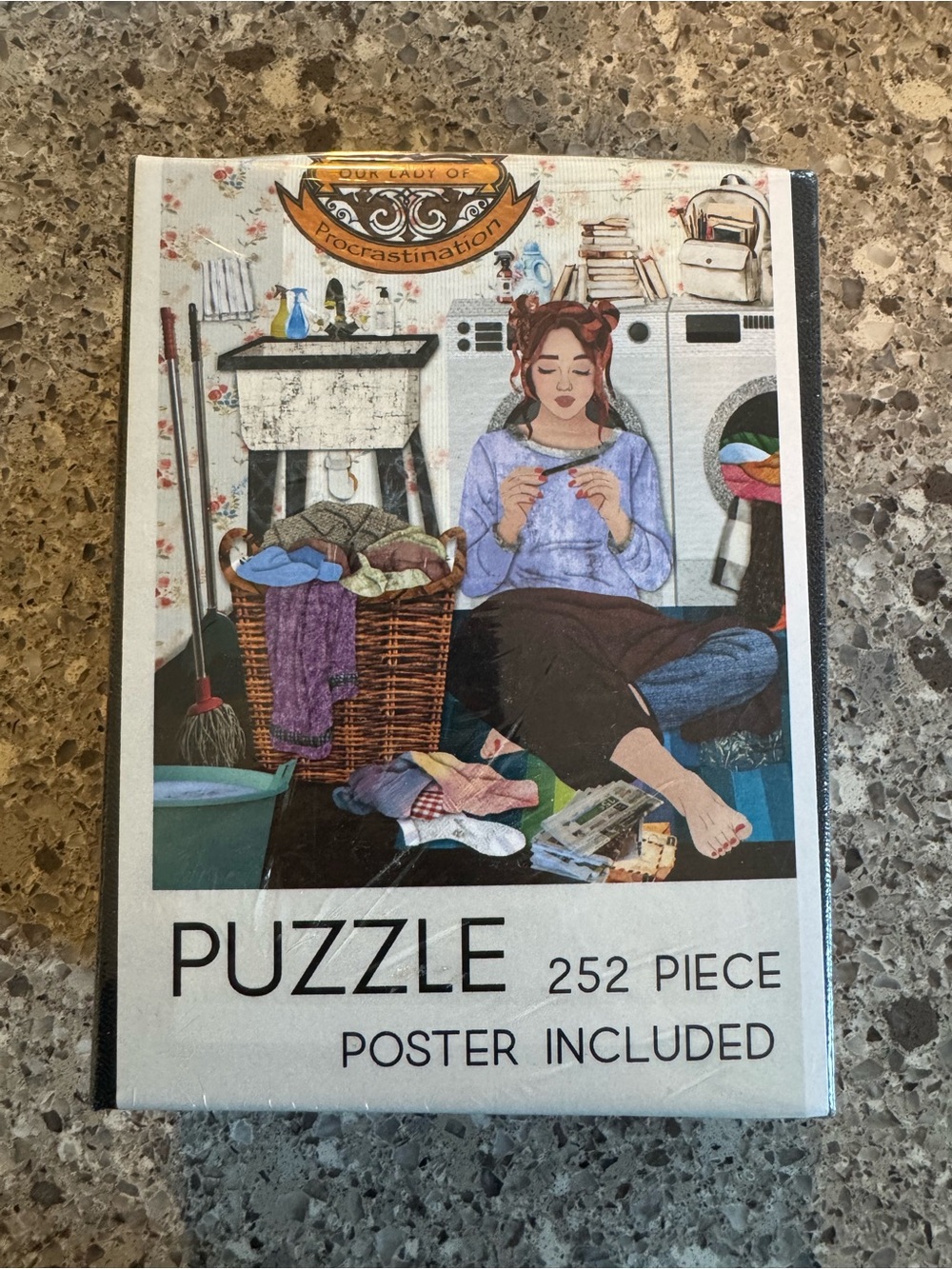 Zazzle Our Lady of Procrastination Puzzle New Sealed 252 Piece